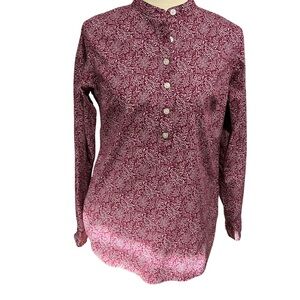 Berry floral tunic
